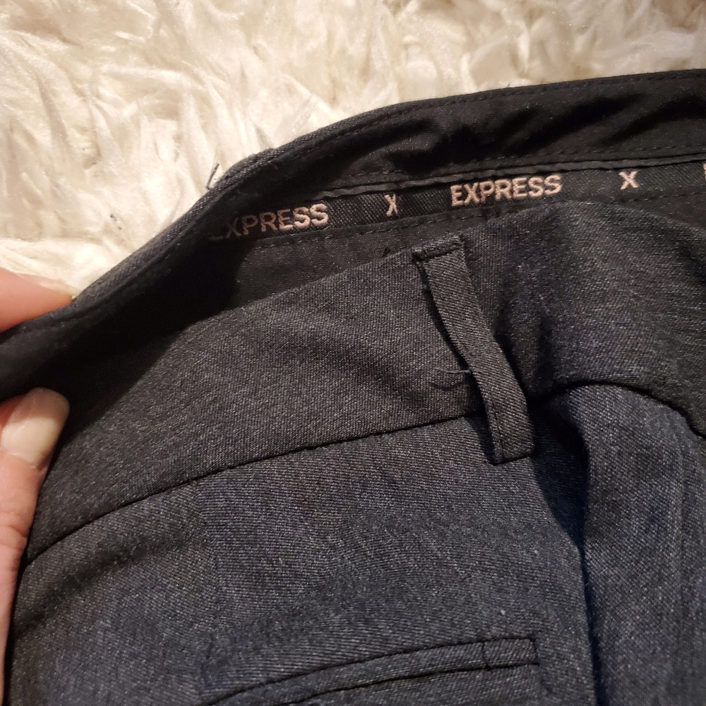 Express Editor Gray Pants Size 6l - image 8